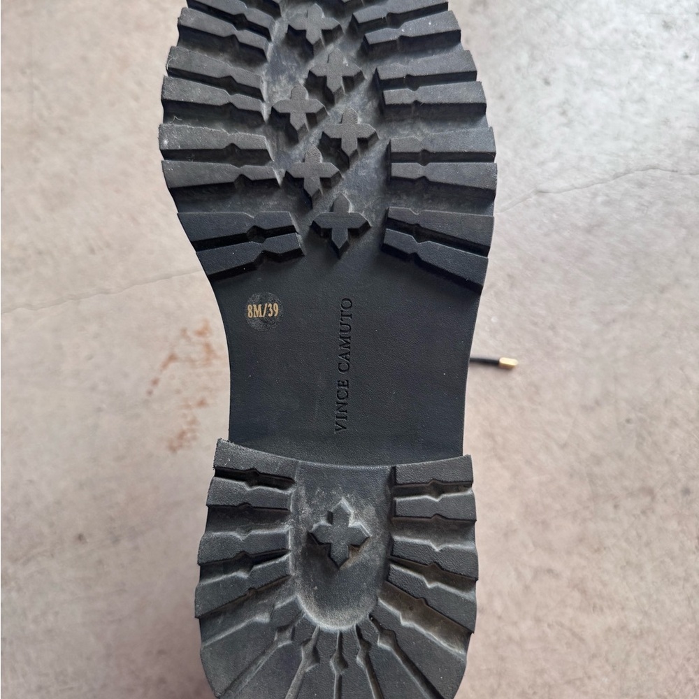 Vince Camuto Black Lug Sole Boot - Picture 6 of 8